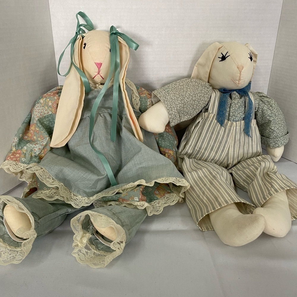 Set of 2 Rabbit Plush Handmade (DG)